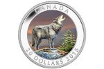 На канадской монете вновь появился воющий волк