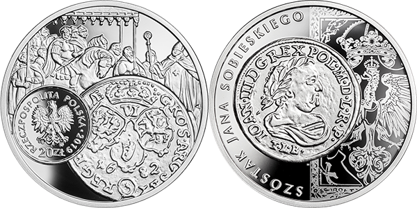 История польской монеты – szóstak (шесть грошей) Иоанна III Собеского