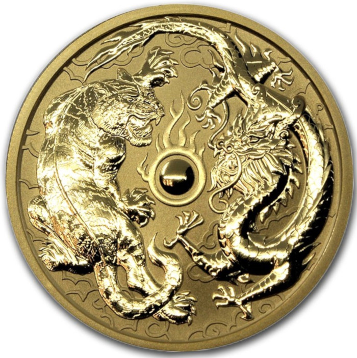 Монета «Дракон и Тигр» - популярная новинка из Австралии
