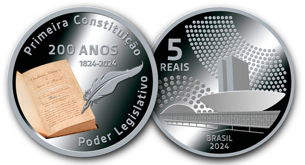 Центробанк Бразилии выпустил памятную монету в честь 200-летия Имперской конституции