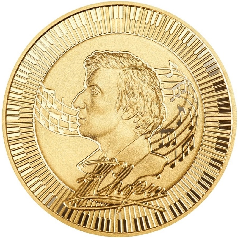 Польско-камерунская монета для польско-французского композитора