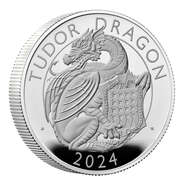 Дракон Тюдоров на памятных монетах. Великобритания